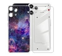 KJYFOANI Hülle für Nothing Phone 3a Lite (6.77"),1 Stück Gehärtetem Glas Schutzfolie, Transparent Weiche Silikon TPU Schutzhülle Kratzfest Handyhülle für - XT89