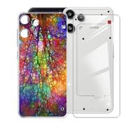 KJYFOANI Hülle für Nothing Phone 3a Lite (6.77"),1 Stück Gehärtetem Glas Schutzfolie, Transparent Weiche Silikon TPU Schutzhülle Kratzfest Handyhülle für - XT45