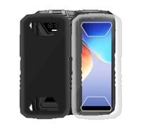 KJYFOANI pour Doogee S41 Max Coque Protection, Noir + Transparent Silicone Souple TPU Case, Antichoc Anti-Rayures Bumper Housse Etui pour Doogee S41 Max (5.50") - [2 Pièces]