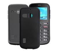KJYFOANI pour Doro 5860 Coque, Noir Souple Silicone Ultra Mince TPU Étui,Antichoc AntiRayures Protection Housse pour Doro 5860 (2.40") - Noir