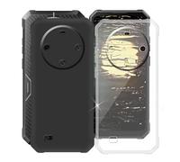 KJYFOANI pour Fossibot F105 Coque Protection, Noir + Transparent Silicone Souple TPU Case, Antichoc Anti-Rayures Bumper Housse Etui pour Fossibot F105 (6.74") - [2 Pièces]