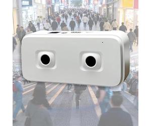 KJZQXYX Capteur de débit binoculaire, compteur de personnes en temps réel, avec comptage de haute précision, débitmètre intelligent pour passagers, pour centres commerciaux, magasins de détail