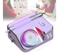 KJZQXYX Fraise à ongles électrique, machine à ongles rechargeable, fraise pour manucure et pédicure, polisseuse à ongles en gel acrylique, pour salon et maison (C)