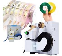 KJZQXYX Imprimante numérique à ruban satiné, machine à estamper, largeur d'impression de 10 à 40 mm, impression personnalisée sur une variété de matériaux
