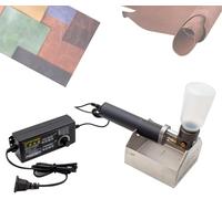 KJZQXYX Outil électrique de teinture de bord de cuir, 120 W, applicateur de teinture pour cuir, débit/vitesse réglable, pour le traitement du travail du cuir