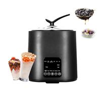 KJZQXYX Pot à perles commercial 9 L automatique Tapioca Pearl Maker, 1300 W anti-adhésif, avec écran tactile et minuterie