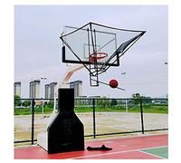 KJZQXYX Retour Automatique du Panier de Basket-Ball, Machine de tir de Basket-Ball rotative en métal à 180 °, rebondeur de Balle pour Poteau Traditionnel