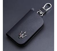 Kjzyq Porte Clef pour Maserati Levante Quattroporte GranTurismo Coupe, Trousseau Portable de Voiture Accessoires de Bague de clé de tag de clés Voitures et Cadeaux,Taille Unique-D
