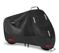 Kjzyq Protection Moto 4 Saisons pour Indian Springfield, Bâche Extérieure Résistante aux Déchirures avec Trous de Serrure et Bandes Réfléchissantes,Normal-B