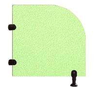 KK-GGL 1 séparateur de toilettes pour jardin d'enfants, écran d'urinoir coloré monté au sol, écran d'intimité pour urinoir pour enfants, cloison de salle de bain pour enfants, vert, 50 x 90 cm
