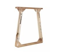 KK-GGL Lot de 2 pieds de table en acrylique transparent, pieds de bureau modernes en lévitation pour couloir, table d'appoint domestique, pour bureau/salon, 35 x 60 cm