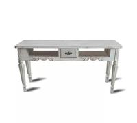 KK-GGL Table De Manucure Rétro, Bureau À Ongles En Bois De Style Vintage Pour Technicien D'ongles, Bureau De Travail De Manucure À L'ancienne, Station De Manucure Pour Salon De Beauté, Blanc,140cm