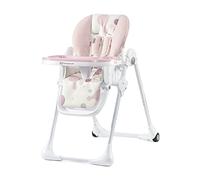 kk Kinderkraft Chaise Haute Enfant Yummy, Pliable, Réglable, Nettoyage Facile, Rose, 103 x 59 x 83 cm,1 Unité