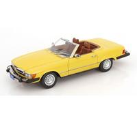 KK Scale KKDC120263 - Mercede. 450 SL R107 US Version Yellow 1979 TV-Series Hart to Hart with Openings - échelle 1/12 - Voiture Miniature