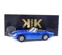 KK Scale KKDC180238 - Ferrar. 275 GTB4 Nart Spyder Blue Metallic 1967 with Removable Soft-Top - echelle 1/18 - modèle de Voiture