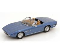 KK Scale KKDC181304 - Maserat. Ghibli Spyder Light Blue Metallic with Spoke Rims 1970 - échelle 1/18 - modèle de Voiture