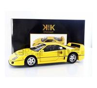 KK Scale KKDC120252 - Ferrar. F40 Yellow 1987 with Openings - échelle 1/12 - Voiture Miniature