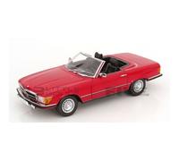KK Scale KKDC120184 - Mercede. 450 SL R107 EU Version Red 1985 with Openings - échelle 1/12 - Voiture Miniature