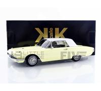 KK-Scale Modèle de voiture Ford Thunderbird Hardtop Coupé 1966 Jaune/Blanc échelle 1/18