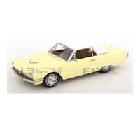 KK Scale KKDC181344 - for. Thunderbird Hardtop Coupe Yellow & White 1966 - échelle 1/18 - modèle de Voiture
