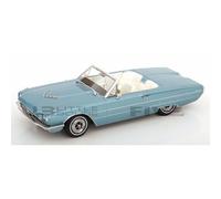 KK-Scale Voiture miniature - Ford Thunderbird Coupé 1966 - 1/18 Bleu clair métallisé