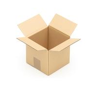 KK Verpackungen cartons d'expédition 150 x 150 x 150 mm marron simple paroi (dimensions extérieures 156 x 156 x 160 mm) | 50 pièces, boîtes pliantes pour expédition