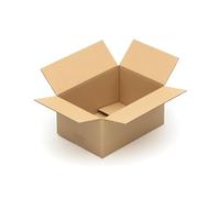 KK Verpackungen cartons d'expédition 300 x 215 x 140 mm marron simple paroi (dimensions extérieures 306 x 220 x 148 mm) | 50 pièces, boîtes pliantes pour expédition