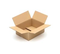 KK Verpackungen cartons d'expédition 320 x 250 x 120 mm marron simple paroi (dimensions extérieures 325 x 258 x 126 mm) | 50 pièces, boîtes pliantes pour expédition