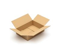 KK Verpackungen cartons d'expédition 350 x 250 x 100 mm marron simple paroi (dimensions intérieures 344 x 244 x 90 mm) | 75 pièces, boîtes pliantes pour expédition