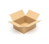 KK Verpackungen cartons d'expédition 350 x 300 x 150 mm marron simple paroi (dimensions extérieures 356 x 306 x 160 mm) | 50 pièces, boîtes pliantes adaptées à l'expédition (KK131)