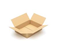 KK Verpackungen cartons d'expédition 450 x 350 x 100 mm marron simple paroi (dimensions extérieures 458 x 358 x 116 mm) | 25 pièces, boîtes pliantes adaptées à l'expédition (KK144)