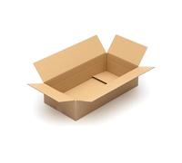 KK Verpackungen cartons d'expédition 600 x 300 x 150 mm marron simple paroi (dimensions intérieures 595 x 295 x 140 mm) | 50 pièces, boîtes pliantes pour expédition