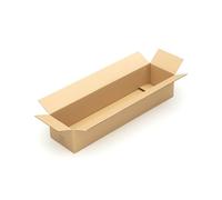 KK Verpackungen cartons d'expédition 800 x 200 x 150 mm marron simple paroi (dimensions extérieures 808 x 208 x 162 mm) | 20 pièces, boîtes pliantes pour l'expédition