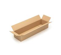 KK Verpackungen cartons d'expédition 900 x 250 x 150 mm marron simple paroi (dimensions extérieures 908 x 258 x 162 mm) | 5 pièces, boîtes pliantes pour l'expédition