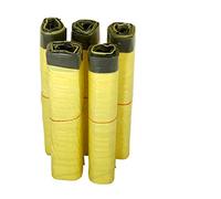 KK Verpackungen Sac jaune | 5 rouleaux de 13 sacs jaunes chacun | 65 sacs de recyclage selon le Dual System Germany avec cordon de serrage | Sac poubelle d'un volume de 90 L et fabriqué en film LDPE