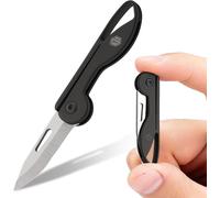 Kk05bk Mini Couteau De Poche En Titane Pour Un Transport Quotidien - Lame Pliante Tranchante, Outil Edc Léger Pour Le Camping, La Randonnée Et L'extérieur