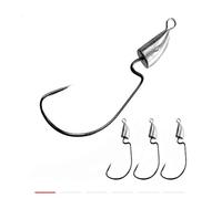 KKAAMYND 10pcs 10g 14g 7g 5 g Offset Worm Crochets en Acier Inoxydable Jig tête pêche hameçons sans Tabac Plomb tête Hameçon (Color : 10pcs 5g Hooks)