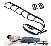 KkaFFe Échelle de lit, dispositif d'aide à la traction et aux assises avec 6 poignées, sangle réglable en corde pour les personnes âgées, les personnes âgées, les femmes enceintes, les handicapés, les