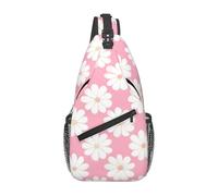 KKAFGBV Beau sac de poitrine à bandoulière Camellia pour homme, design à double poche, unisexe, adapté pour la course à pied, les voyages, Motif camélia, Taille unique