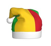 KKAFGBV Bonnet de Père Noël imprimé drapeau du Mali classique - Unisexe, parfait pour les fêtes de Noël et du Nouvel An