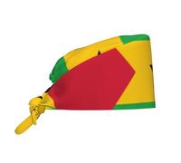 KKAFGBV Casquette de travail unisexe avec motif drapeau du Soudan du Sud, respirante, douce et confortable, réglable avec bandeau absorbant, Drapeau de Sao Tomé et Principe, taille unique