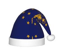 KKAFGBV Chapeaux de Noël pour enfants avec drapeau de l'État de l'Indiana, parfaits pour le Nouvel An, les vacances, la maison et les fournitures de fête