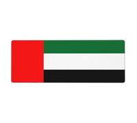 KKAFGBV Grand Drapeau des Emirats Arabes Unis Imprimé Tapis de Souris Gaming - 11.8x31.5 Pouces Antidérapant et Imperméable pour Clavier Ordinateur