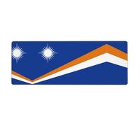 KKAFGBV Grand Drapeau des Îles Marshall Tapis de souris de jeu imprimé - 11,8 x 31,5 pouces antidérapant et imperméable pour clavier, ordinateur