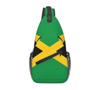 KKAFGBV Sac à bandoulière pour homme avec drapeau de la Basse-Saxe - Design double poche, unisexe, adapté pour la course à pied, les voyages, Drapeau de la Jamaïque, Taille unique
