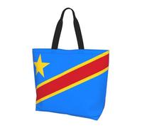 KKAFGBV Sac à main élégant et luxueux avec drapeau de l'État de Palestine - Grande capacité, léger et pliable, Drapeau du Congo, Taille unique