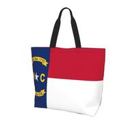 KKAFGBV Sac à main élégant et luxueux avec drapeau de l'État de Pennsylvanie, grande capacité, léger et pliable, Drapeau du Dakota du Nord, Taille unique