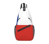 KKAFGBV Sac de poitrine à bandoulière drapeau du Delaware pour homme - Design double poche, unisexe, adapté pour la course à pied, les voyages, Drapeau du Chili, Taille unique