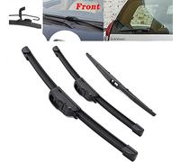 KKAIRA Balais D'essuie-glaces pour Toyota Land Cruiser Prado 120 J120 2002-2009, Essuie Glaces Jeu De 2, Caoutchouc, Pare-brise, Ajustement spécifique au véhicule