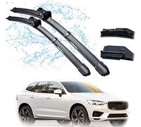 KKAIRA Balais D'essuie-glaces pour Volvo XC60 2018-2020, Essuie-glaces Avant et Arrière, Jeu de 1, 45 Po, Caoutchouc, OEM, Silencieux, Sans Bavure, Facile à Installer